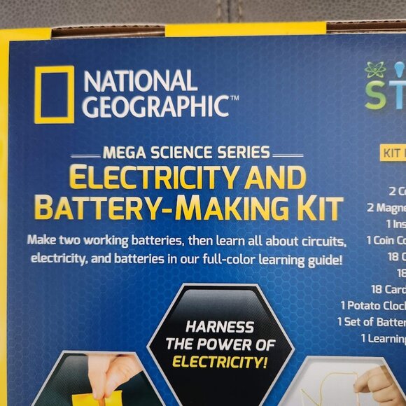 NATIONAL GEOGRAPHIC Battery Making Potato Clock and Penny Powered Flashlight Sci - Picture 5 of 11